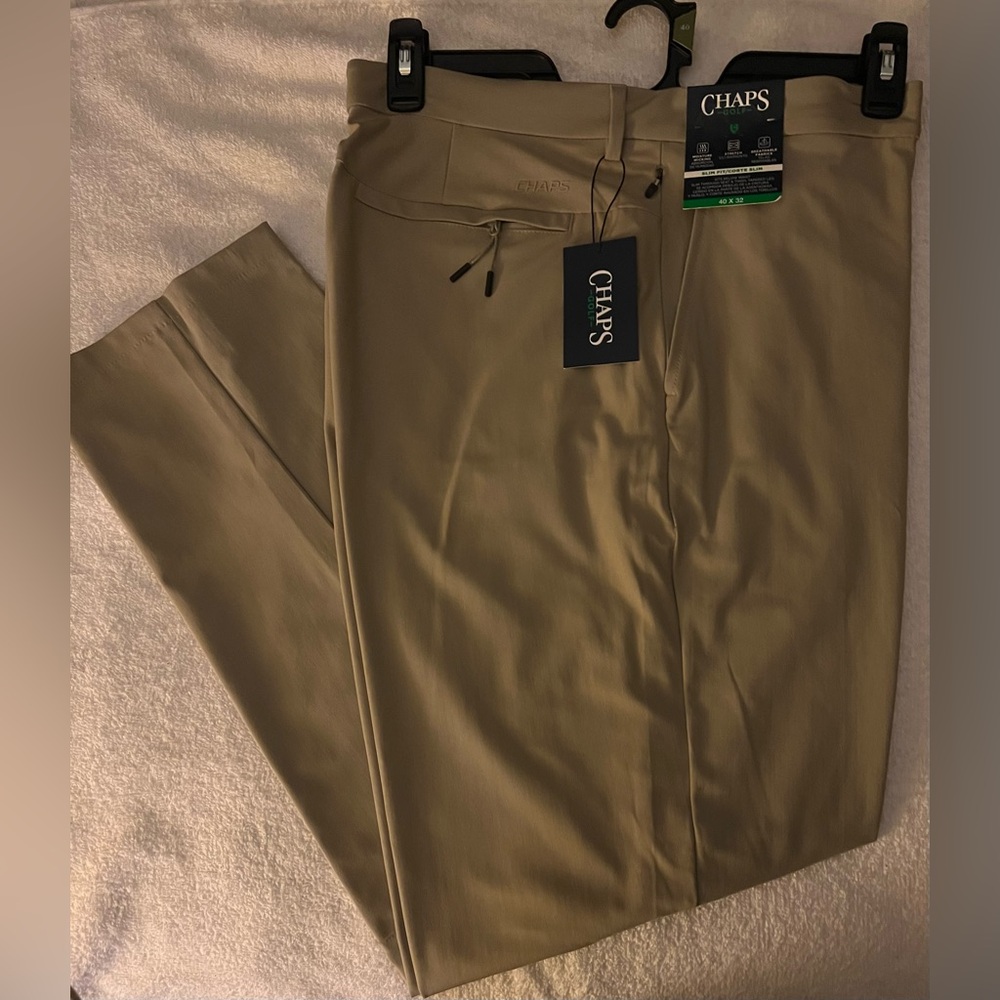 Chaps Pants, Tan 40X32 NWT